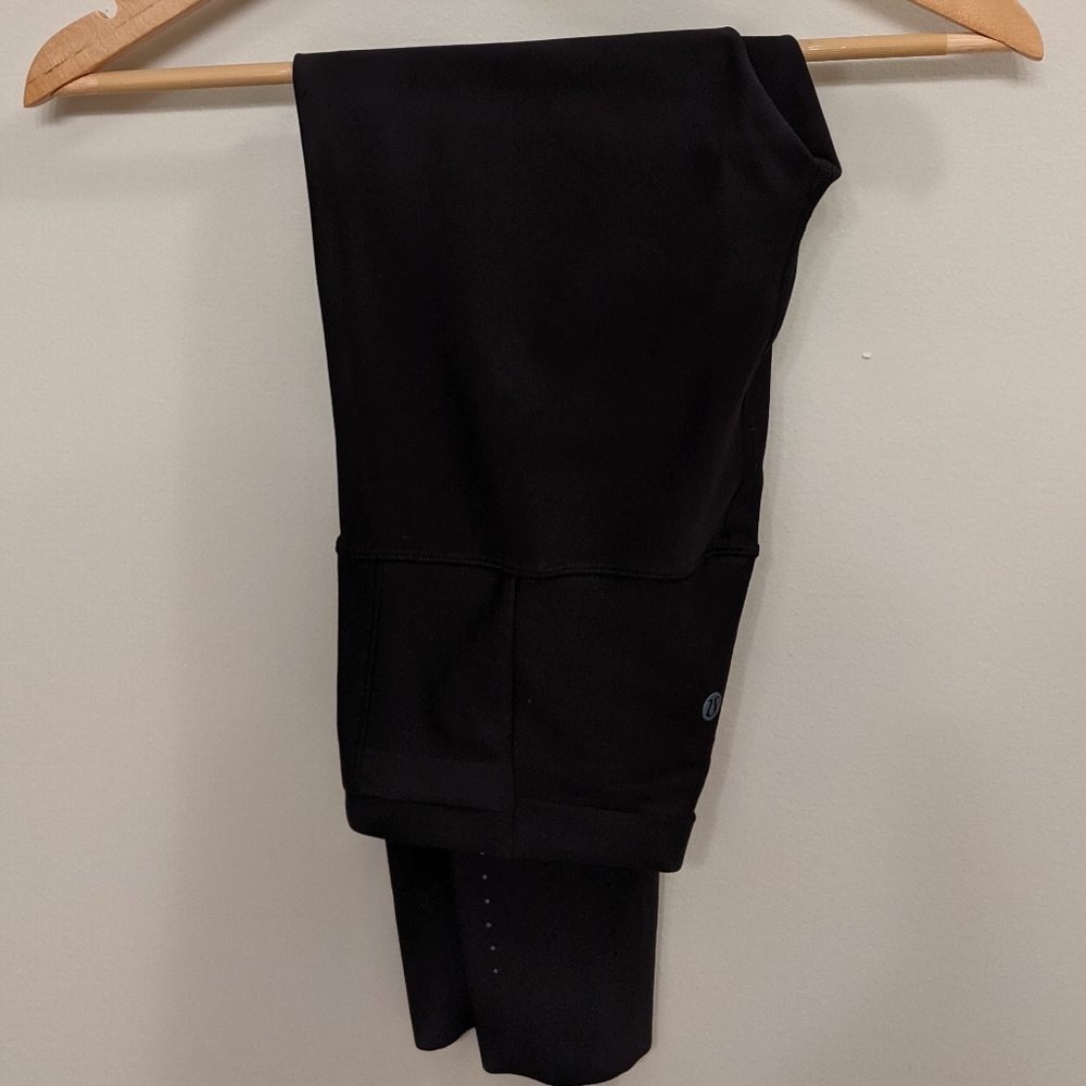 Black Lululemon Zoned In 23" High Rise Tights